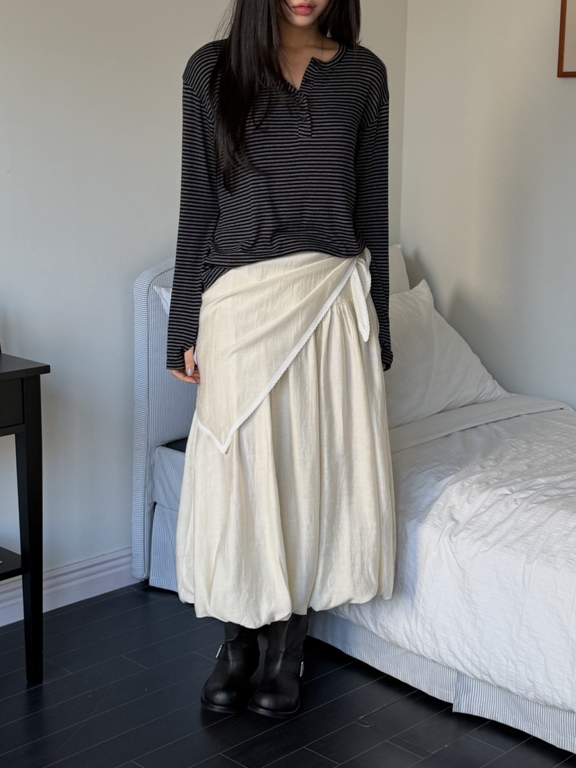 I MFACT韓國直郵實拍女士新品推薦職業人氣26春夏長裙圍巾I MFACT長裙