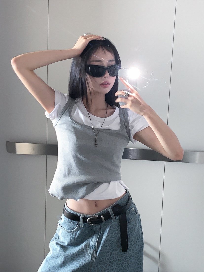 OURWAVE/OUR ROOM韓國直郵實拍女裝新款26春夏吊帶背心Our Wave/Our Room吊帶/背心