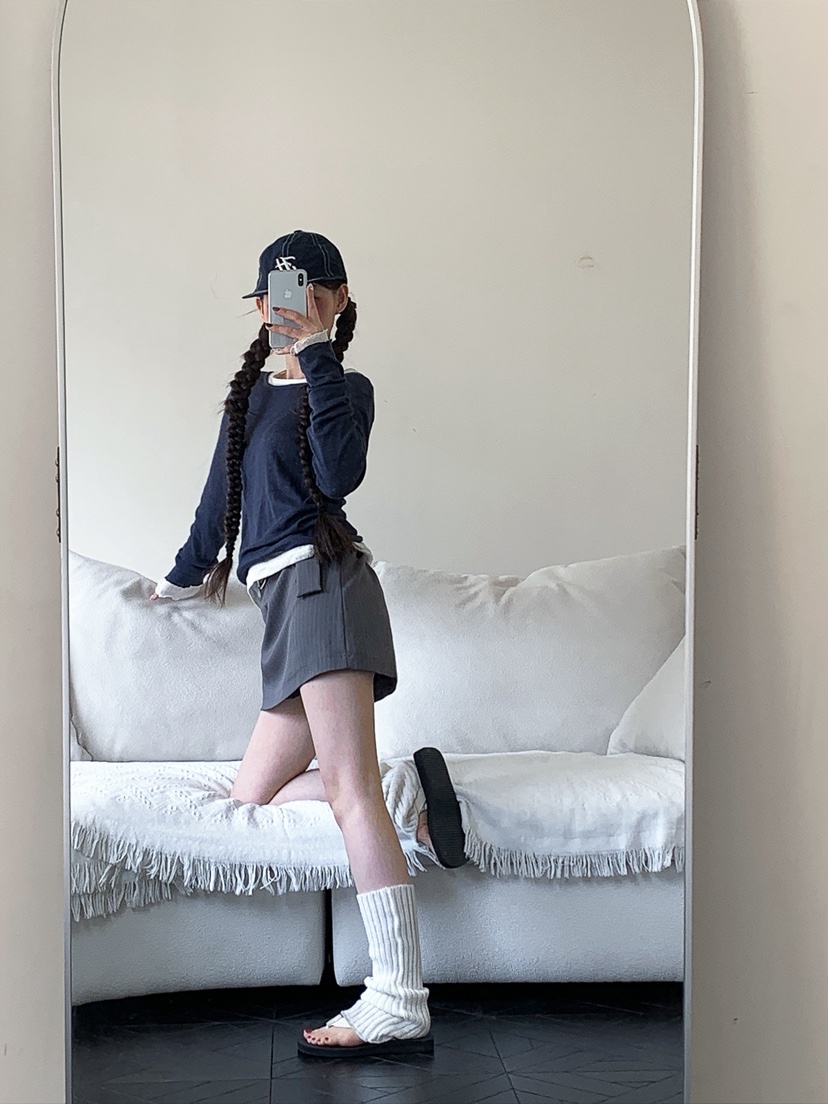 I MFACT韓國東大門代購女裝新品職業時尚休閑長袖T恤透明I MFACT長袖T恤