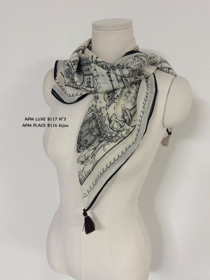 N3韓國直郵女裝新款熱賣職業時尚人氣推薦26春夏圍巾披肩N3圍巾/披肩