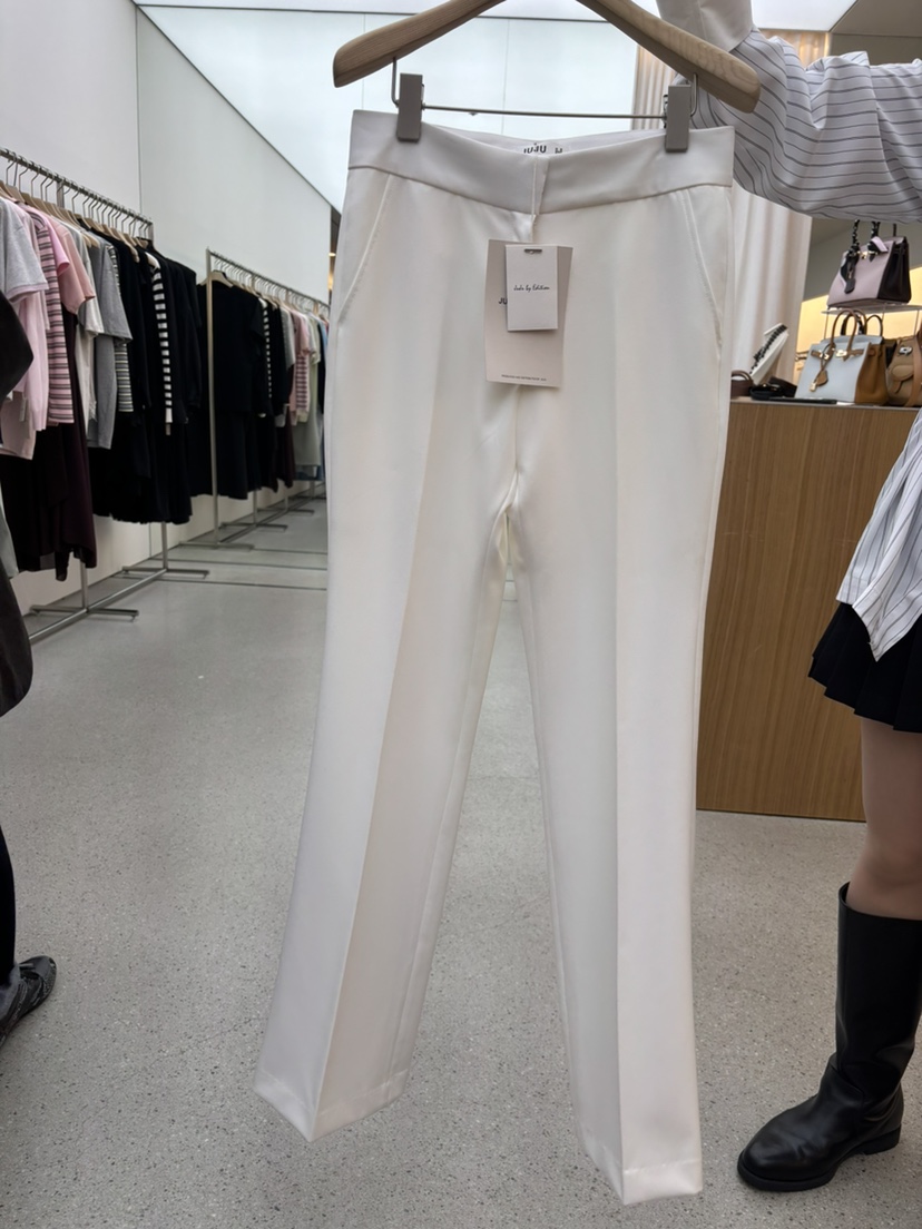 JUJU韓國代購女士新品熱賣人氣職業26春夏時尚休閑休閑褲JUJU休閑褲圖色1