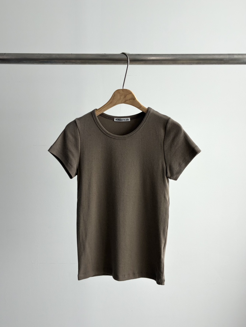 ROMANTICIZE韓國直郵實拍女裝新品26春夏人氣T恤莫代爾修身ROMANTICIZET恤圖色1