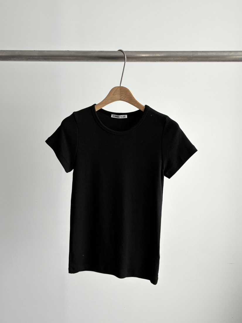ROMANTICIZE韓國直郵實拍女裝新品26春夏人氣T恤莫代爾修身ROMANTICIZET恤圖色3