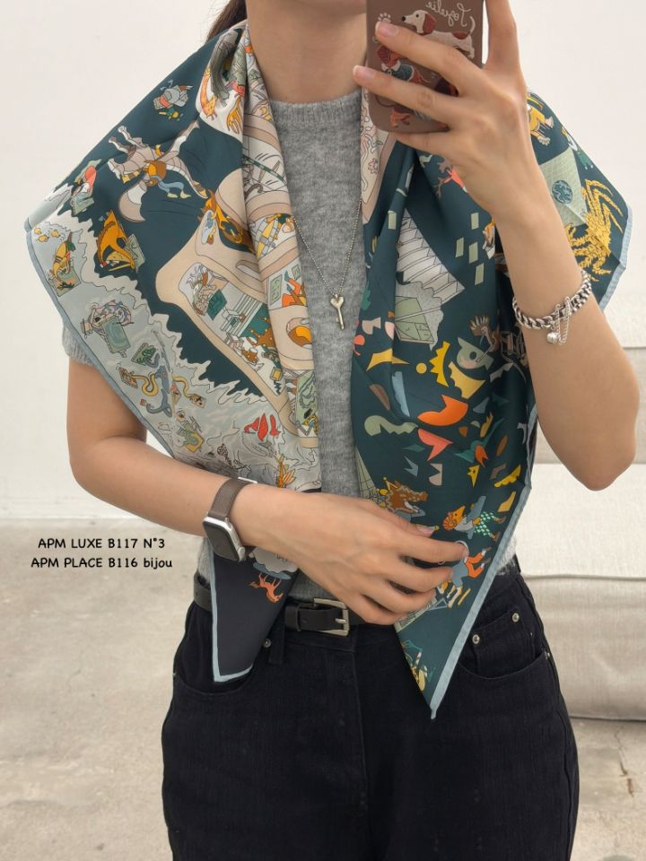 N3韓國代購女士新品人氣時尚熱賣職業推薦26春夏圍巾披肩雙面N3圍巾/披肩