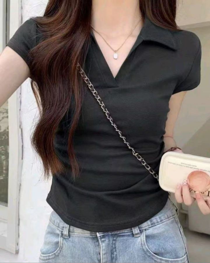 BOBBIE DOLL韓國直郵實拍女士新品人氣職業休閑推薦熱賣T恤BOBBIE DOLLT恤圖色3