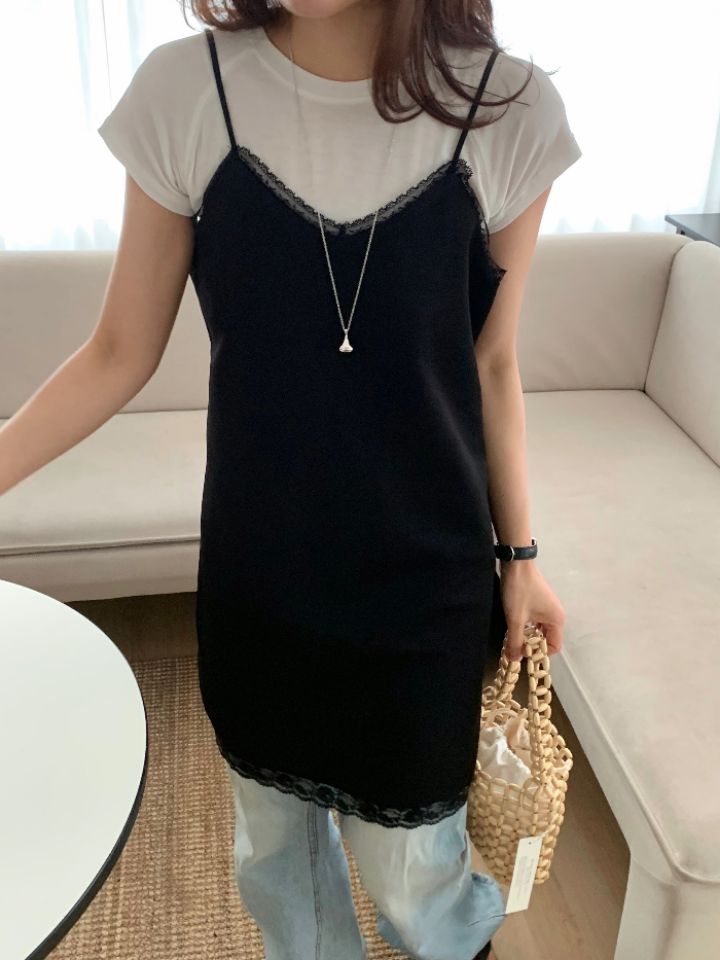 KOMOREBI韓國直郵女士新品人氣推薦熱賣休閑職業連衣裙蕾絲KOMOREBI連衣裙