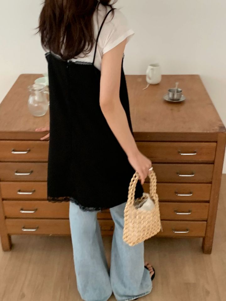 KOMOREBI韓國直郵女士新品人氣推薦熱賣休閑職業連衣裙蕾絲KOMOREBI連衣裙