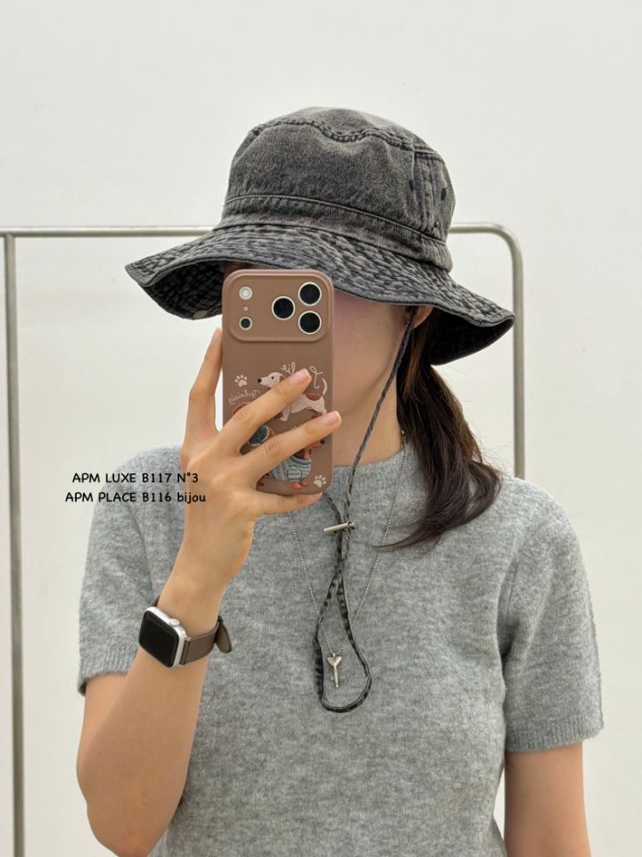 N3韓國東大門代購女裝新款時尚休閑26春夏職業帽子漁夫帽N3帽子