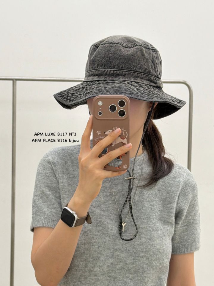 N3韓國東大門代購女裝新款時尚休閑26春夏職業帽子漁夫帽N3帽子