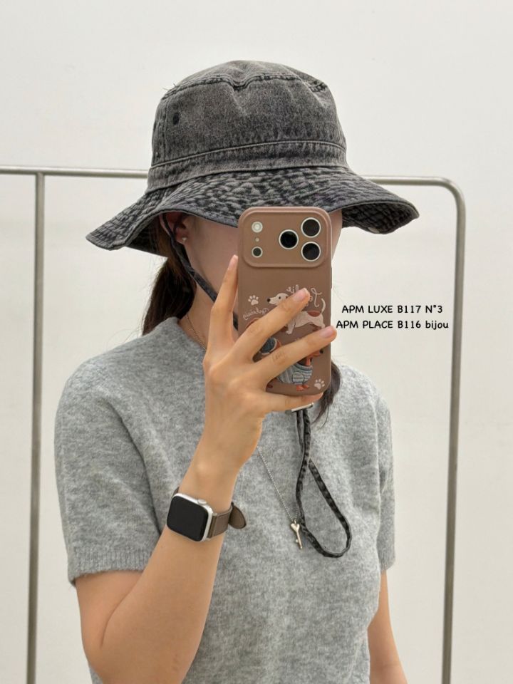 N3韓國東大門代購女裝新款時尚休閑26春夏職業帽子漁夫帽N3帽子