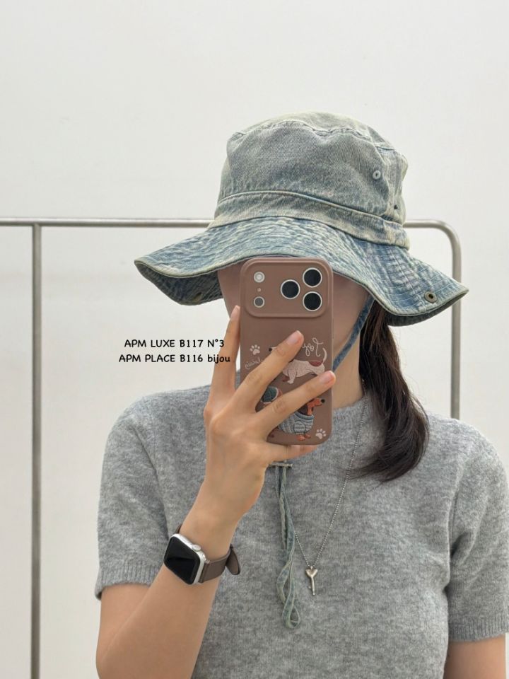 N3韓國東大門代購女裝新款時尚休閑26春夏職業帽子漁夫帽N3帽子