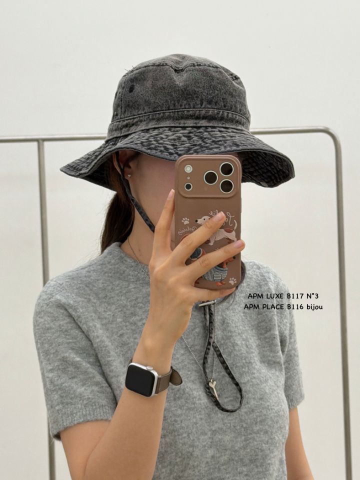 N3韓國東大門代購女裝新款時尚休閑26春夏職業帽子漁夫帽N3帽子