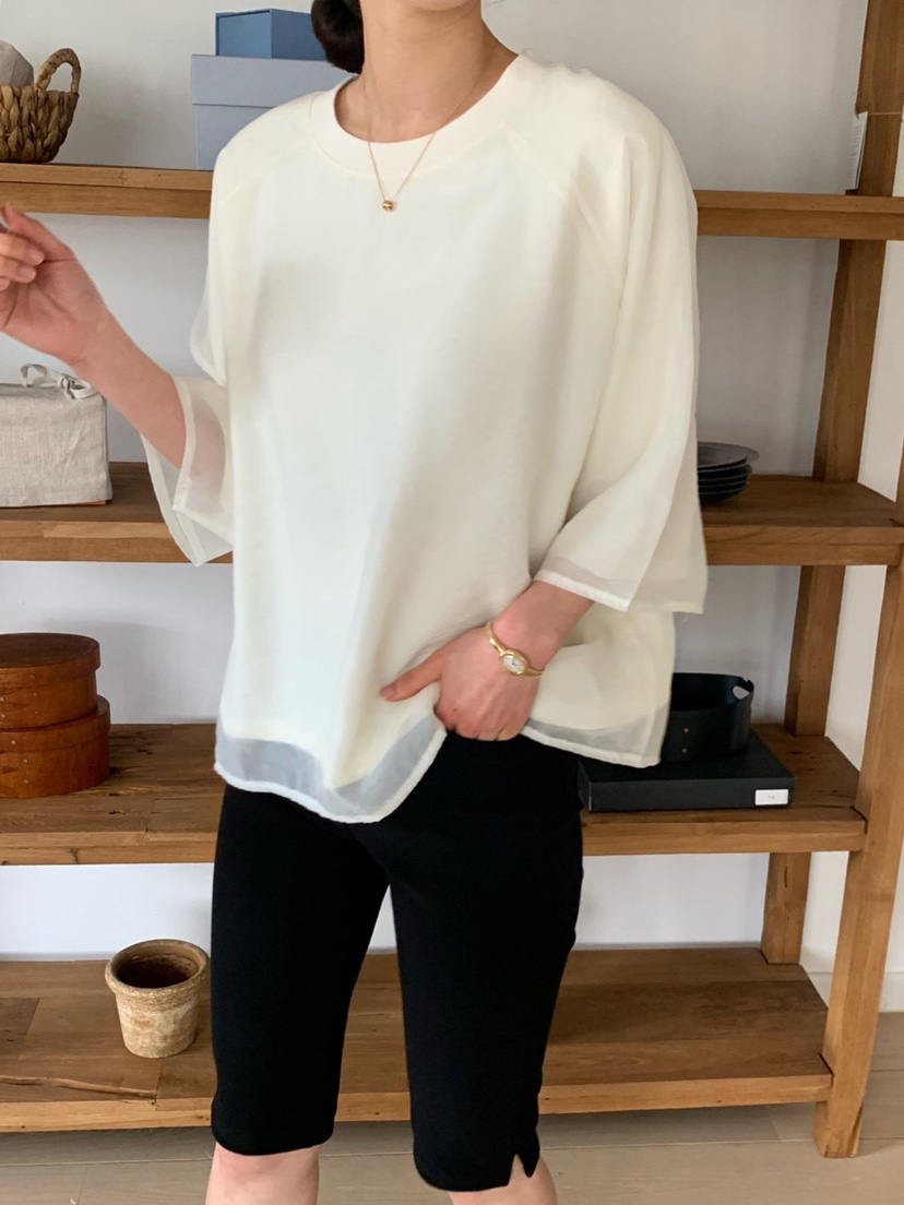 COBALT BLUE韓國直郵女裝新款熱賣職業26春夏休閑時尚T恤COBALT BLUET恤圖色1