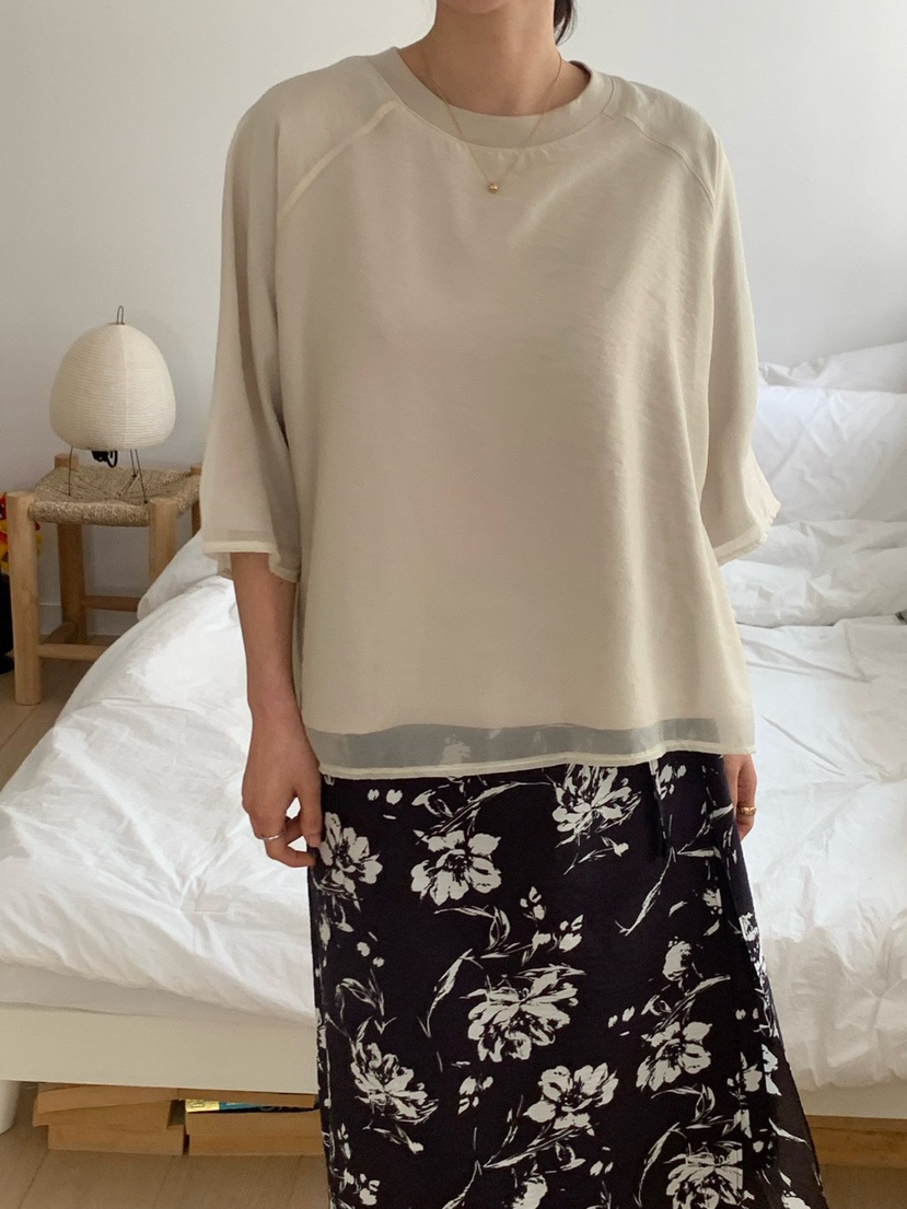 COBALT BLUE韓國直郵女裝新款熱賣職業26春夏休閑時尚T恤COBALT BLUET恤圖色4