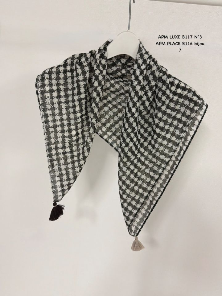 N3韓國東大門代購女士新品26春夏休閑職業時尚人氣圍巾披肩N3圍巾/披肩圖色1