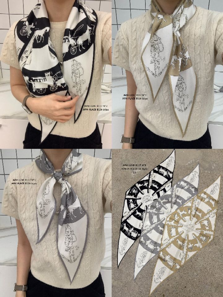 N3韓國直郵實拍女裝新品職業時尚人氣推薦熱賣圍巾披肩絲綢N3圍巾/披肩