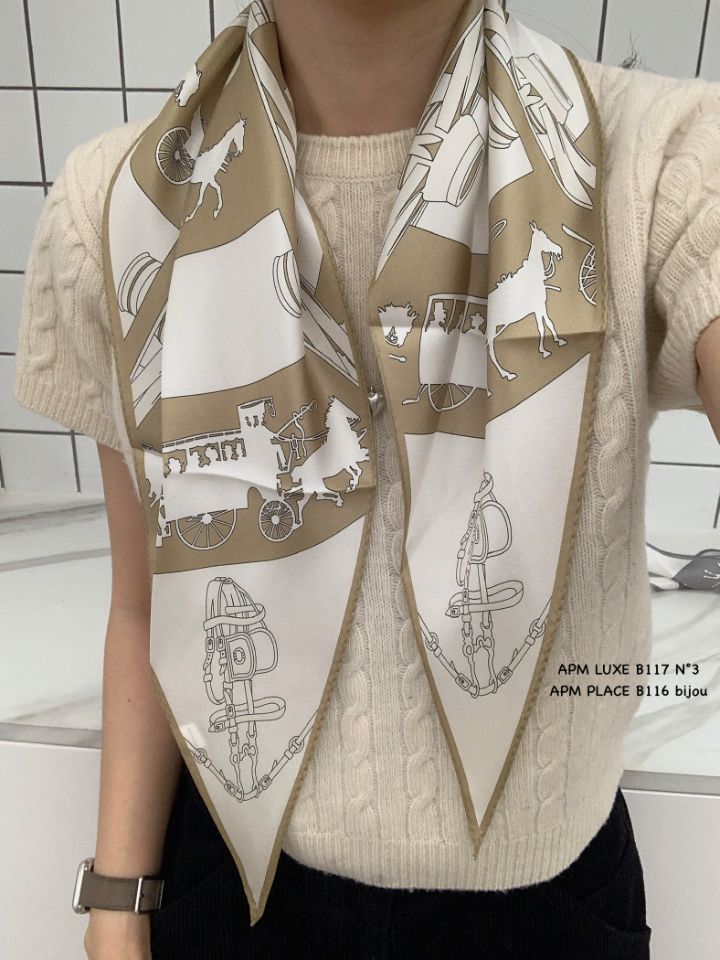 N3韓國直郵實拍女裝新品職業時尚人氣推薦熱賣圍巾披肩絲綢N3圍巾/披肩