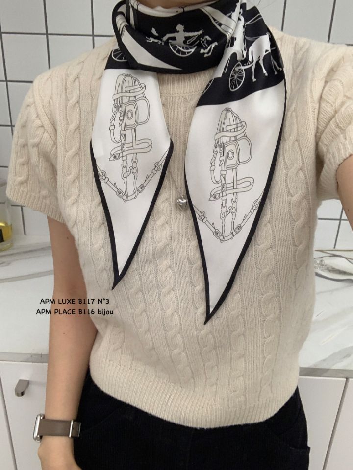 N3韓國直郵實拍女裝新品職業時尚人氣推薦熱賣圍巾披肩絲綢N3圍巾/披肩