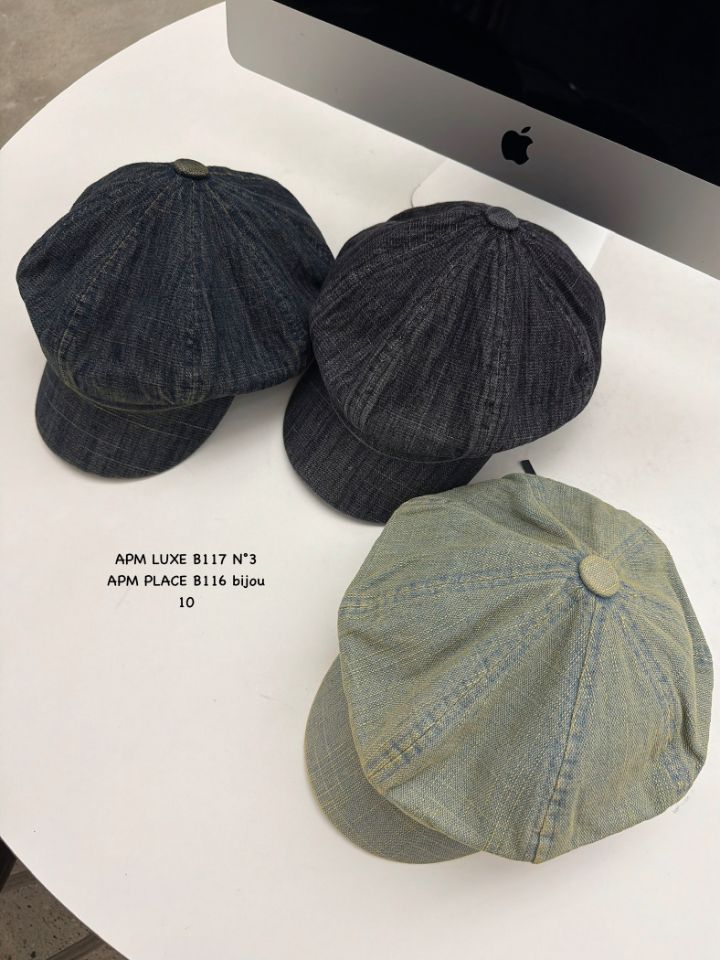 N3韓國東大門直郵女裝新款時尚26春夏帽子水洗牛仔布貝雷N3帽子