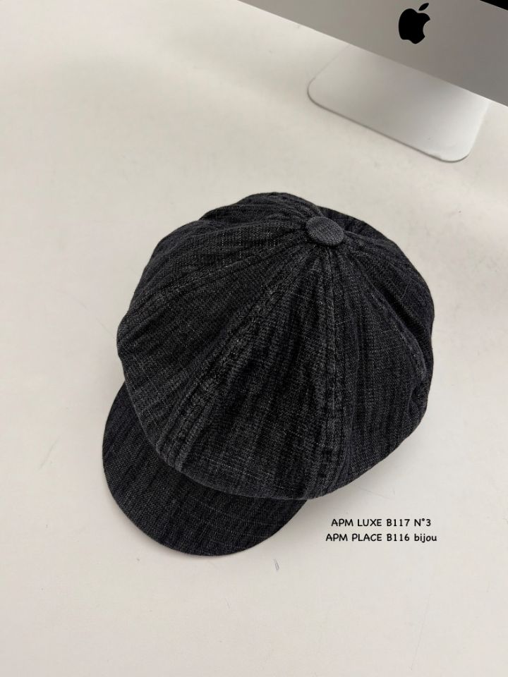 N3韓國東大門直郵女裝新款時尚26春夏帽子水洗牛仔布貝雷N3帽子圖色2