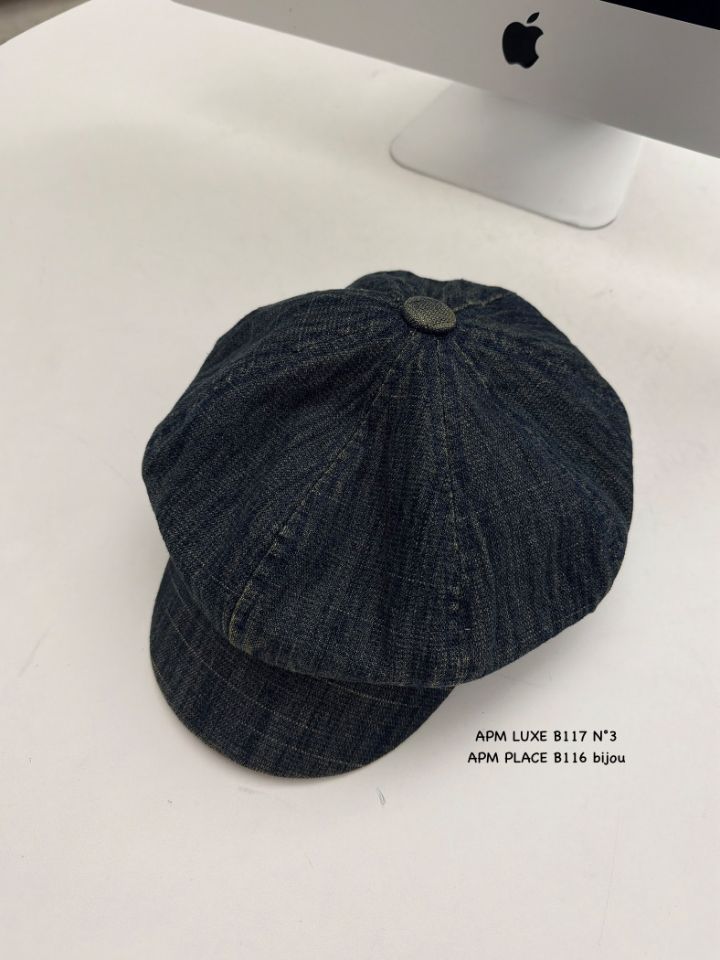 N3韓國東大門直郵女裝新款時尚26春夏帽子水洗牛仔布貝雷N3帽子圖色3
