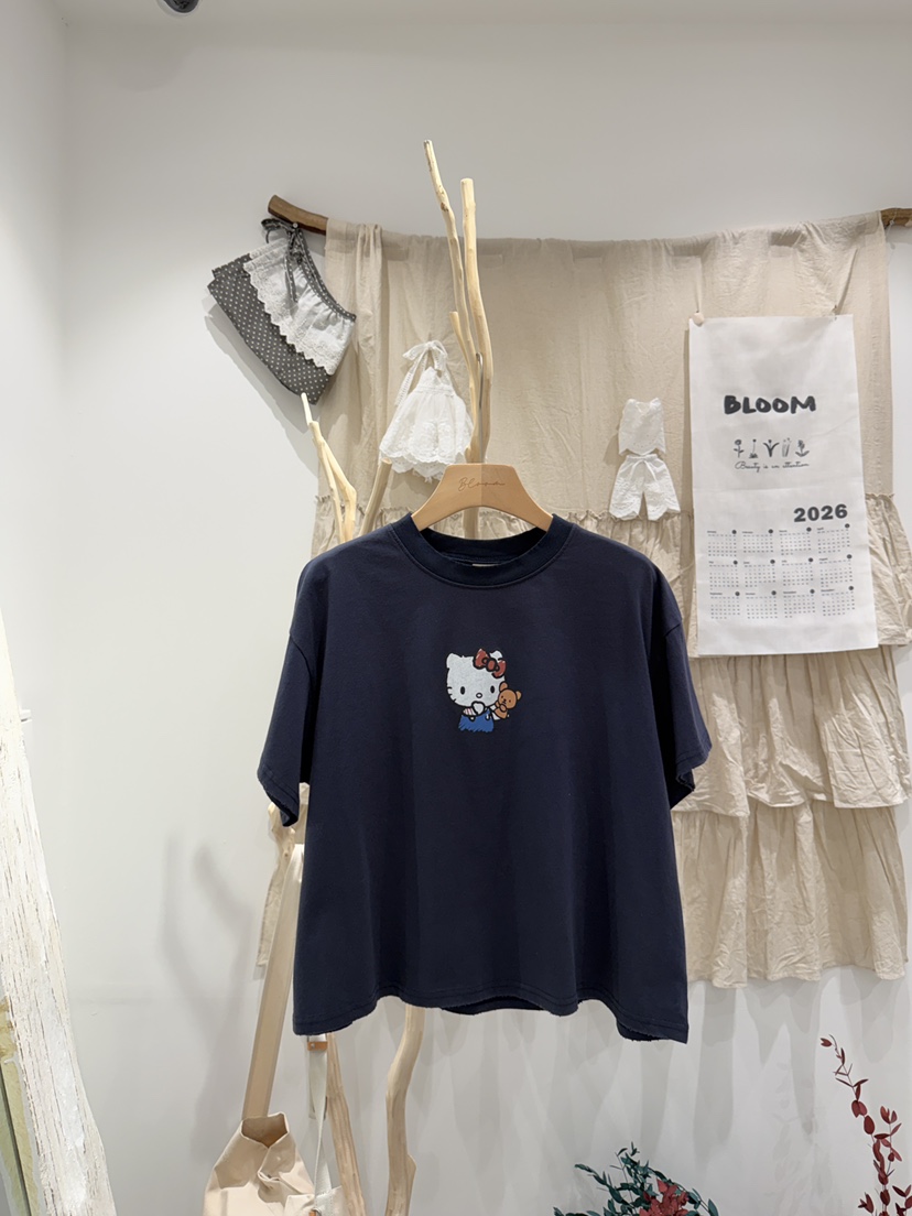 BLOOM韓國直郵實拍女士新品人氣熱賣推薦職業休閑T恤棉質BLOOM-ST恤圖色1