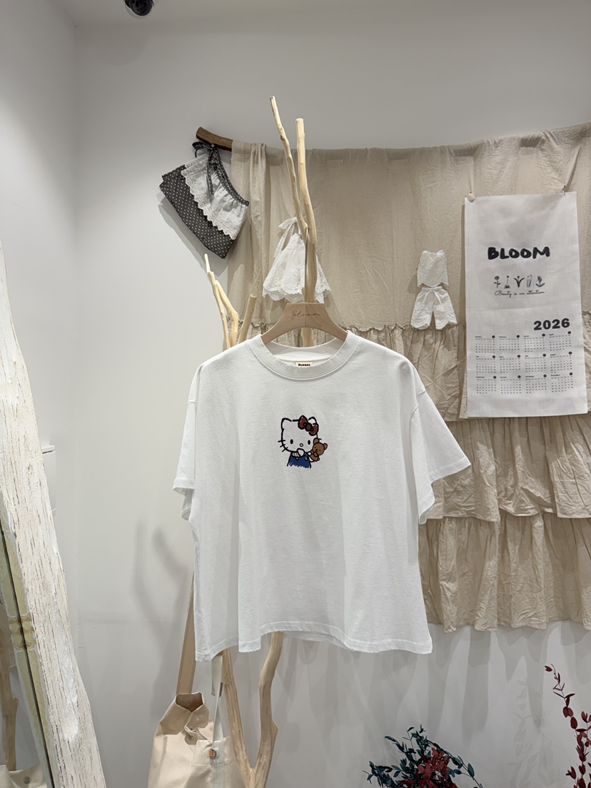 BLOOM韓國直郵實拍女士新品人氣熱賣推薦職業休閑T恤棉質BLOOM-ST恤圖色2