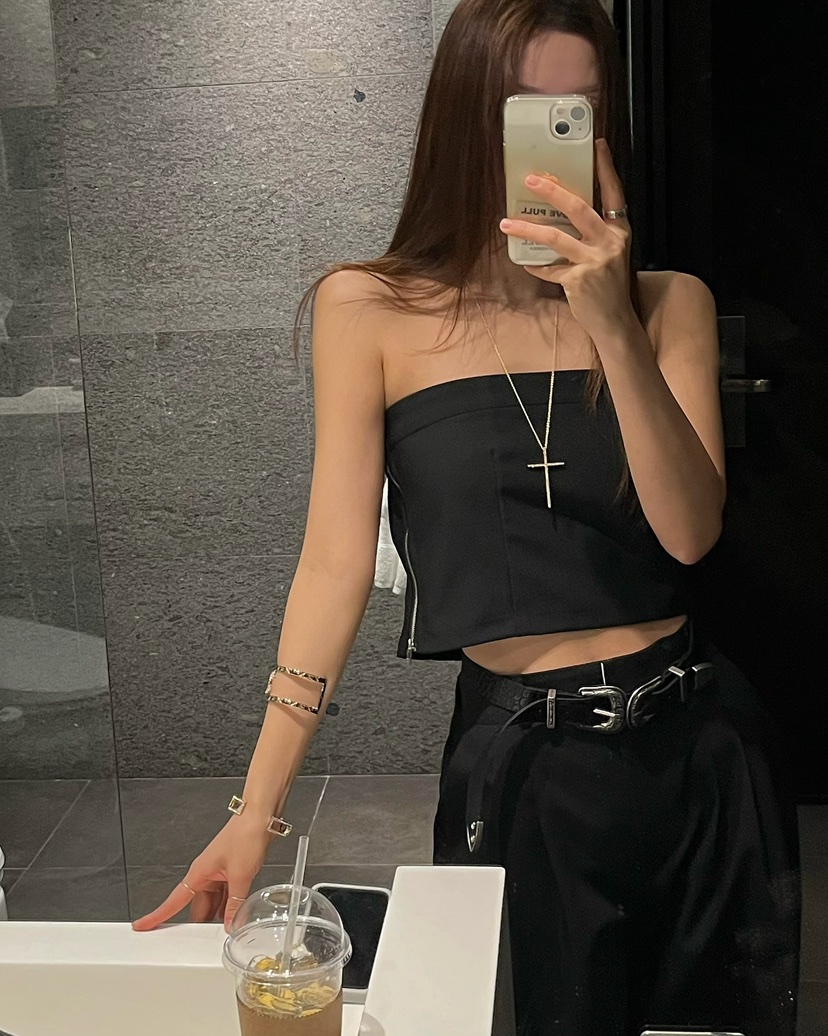 LOVE PULL韓國東大門直郵女士新品熱賣26春夏推薦吊帶背心LOVE PULL吊帶/背心