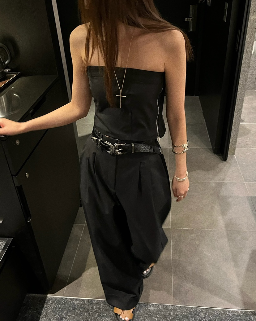 LOVE PULL韓國東大門直郵女士新品熱賣26春夏推薦吊帶背心LOVE PULL吊帶/背心