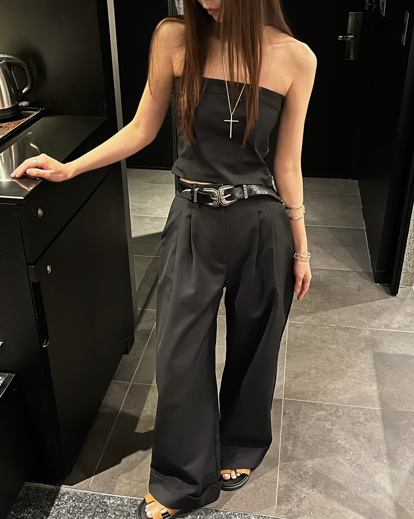 LOVE PULL韓國東大門直郵女士新品熱賣26春夏推薦吊帶背心LOVE PULL吊帶/背心