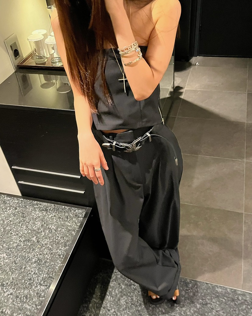 LOVE PULL韓國東大門直郵女士新品熱賣26春夏推薦吊帶背心LOVE PULL吊帶/背心