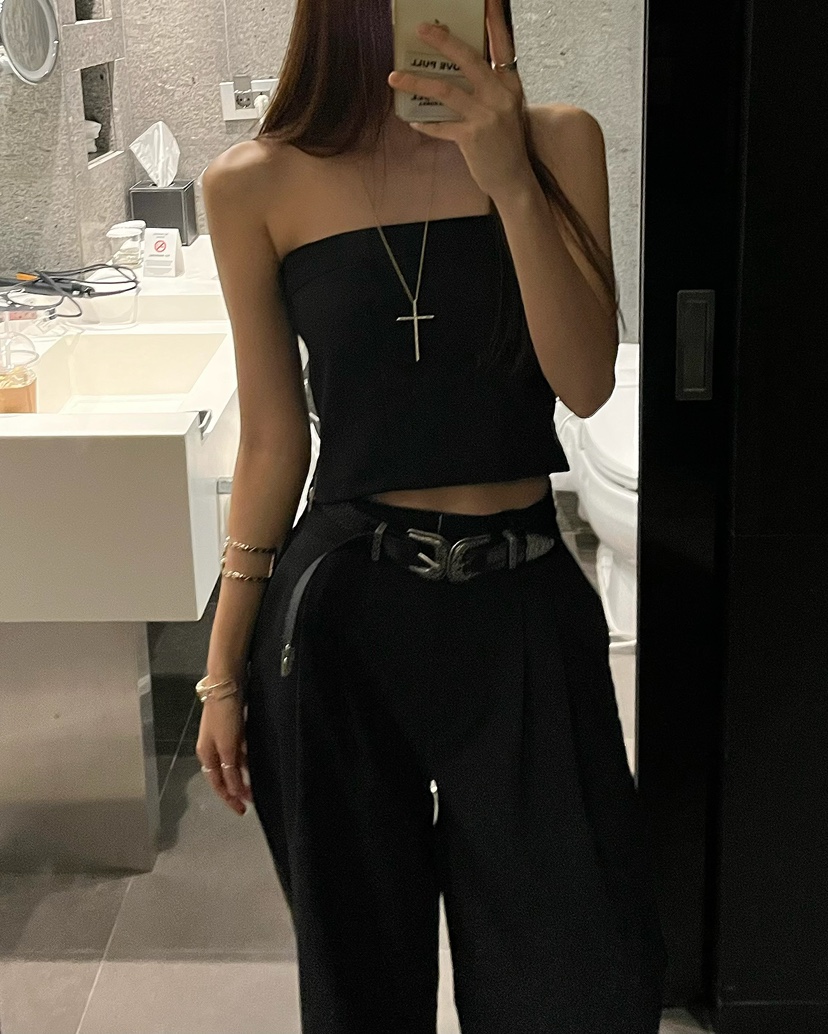 LOVE PULL韓國東大門直郵女士新品熱賣26春夏推薦吊帶背心LOVE PULL吊帶/背心