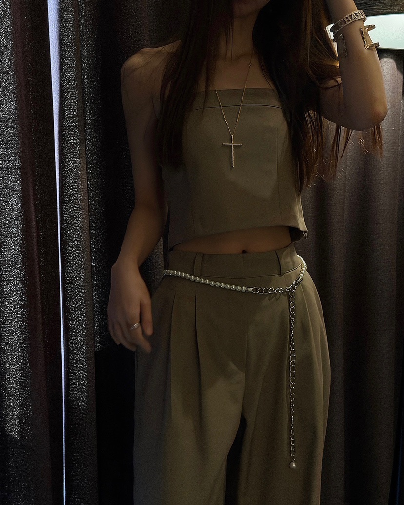 LOVE PULL韓國東大門直郵女士新品熱賣26春夏推薦吊帶背心LOVE PULL吊帶/背心