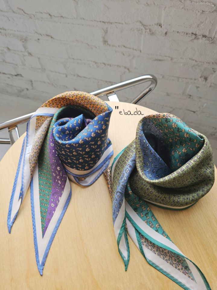 EBADA韓國直郵女裝新品休閑熱賣時尚26春夏人氣圍巾披肩絲綢EBADA圍巾/披肩