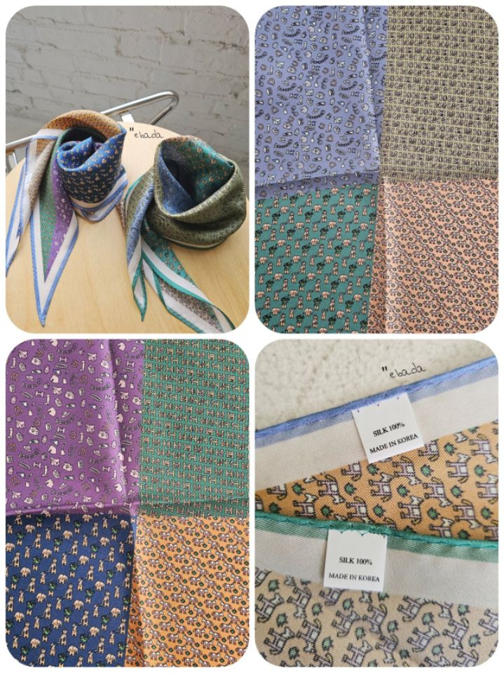 EBADA韓國直郵女裝新品休閑熱賣時尚26春夏人氣圍巾披肩絲綢EBADA圍巾/披肩