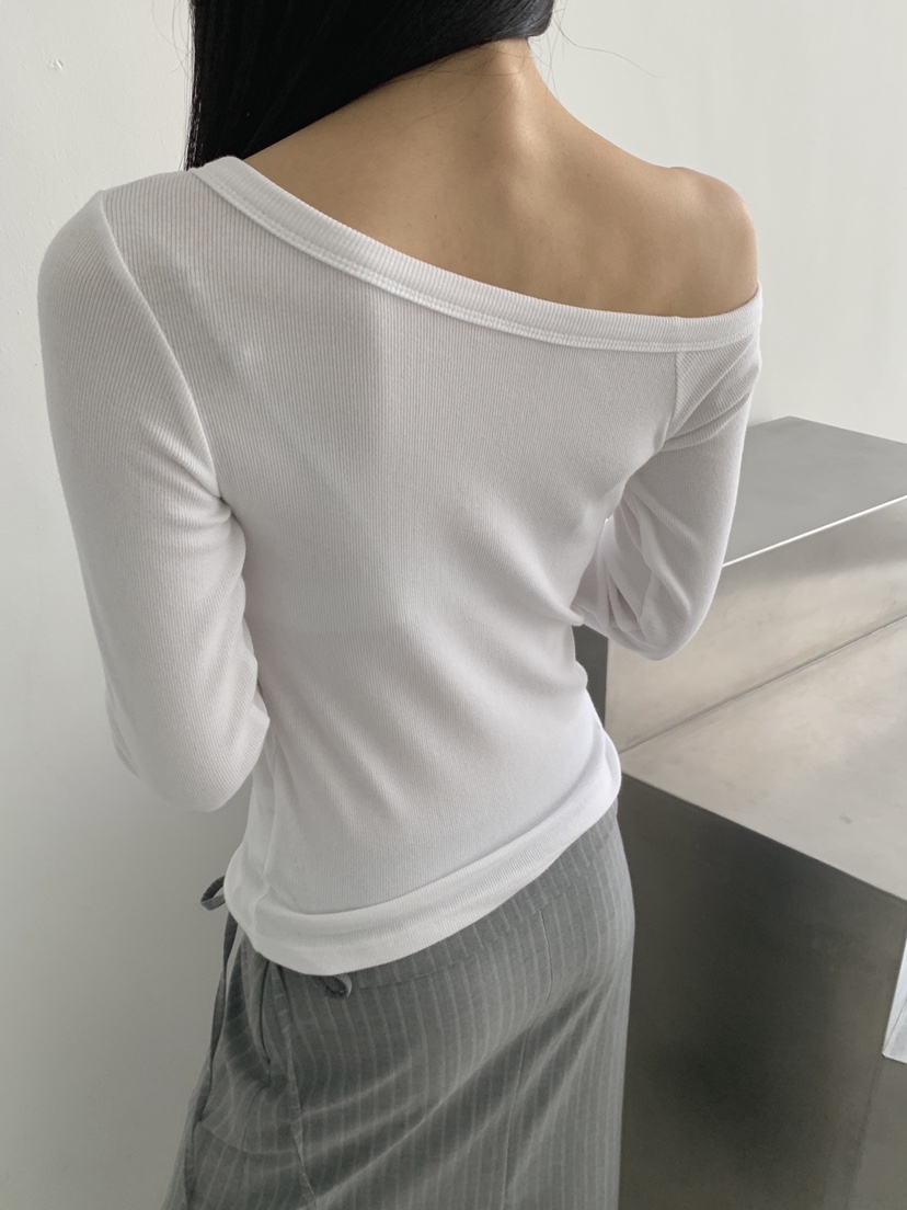 MOMENT韓國直郵女士新款推薦26春夏時尚熱賣職業人氣長袖T恤MOMENT/RECOVER長袖T恤