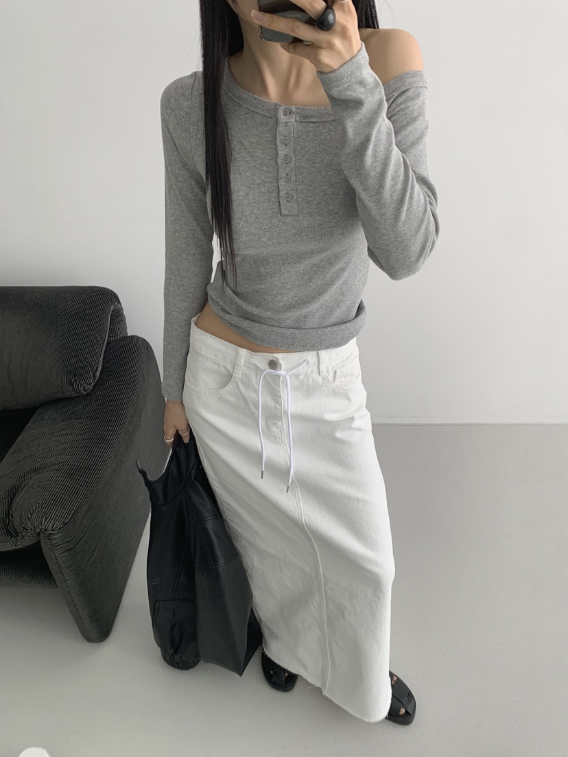 MOMENT韓國直郵女士新款推薦26春夏時尚熱賣職業人氣長袖T恤MOMENT/RECOVER長袖T恤