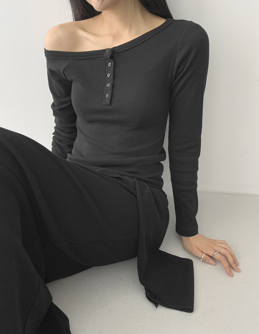 MOMENT韓國直郵女士新款推薦26春夏時尚熱賣職業人氣長袖T恤MOMENT/RECOVER長袖T恤