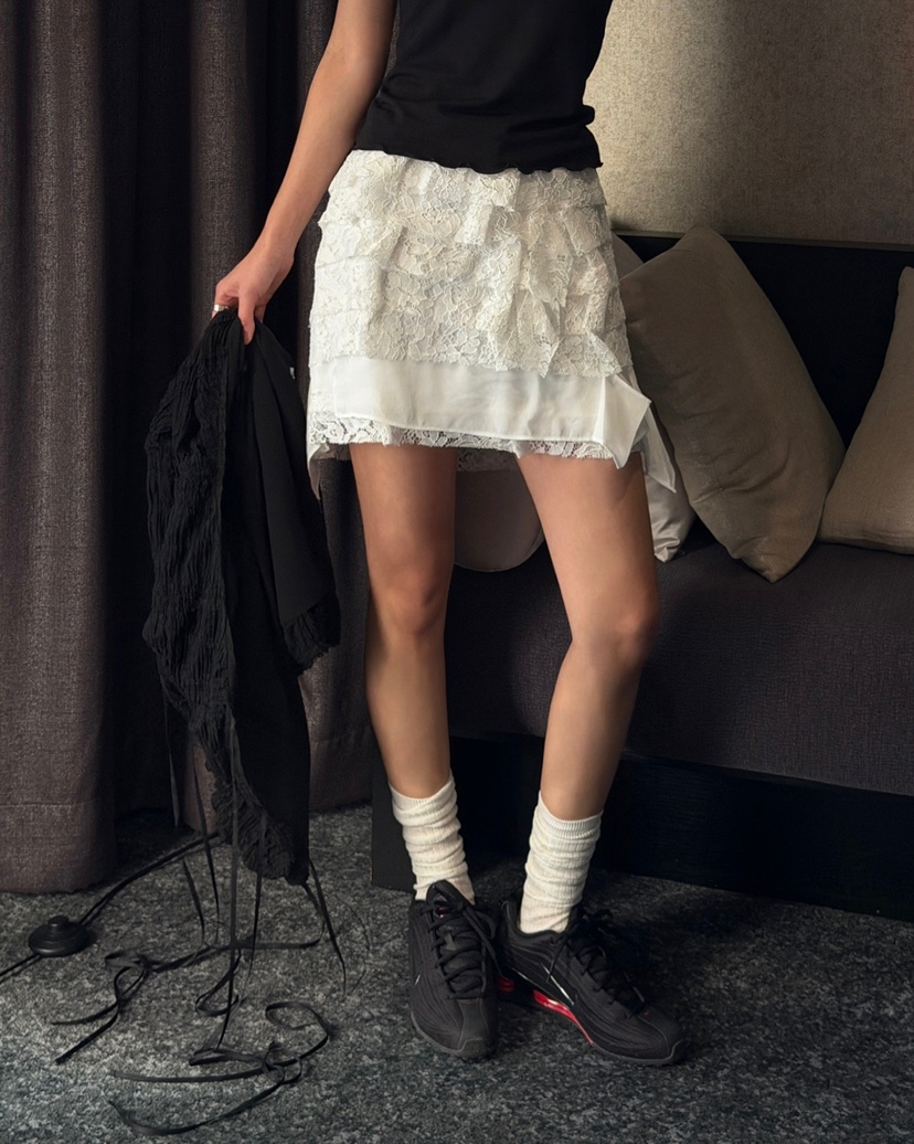 LOVE PULL韓國東大門直郵女士新品熱賣休閑時尚26春夏短裙LOVE PULL短裙