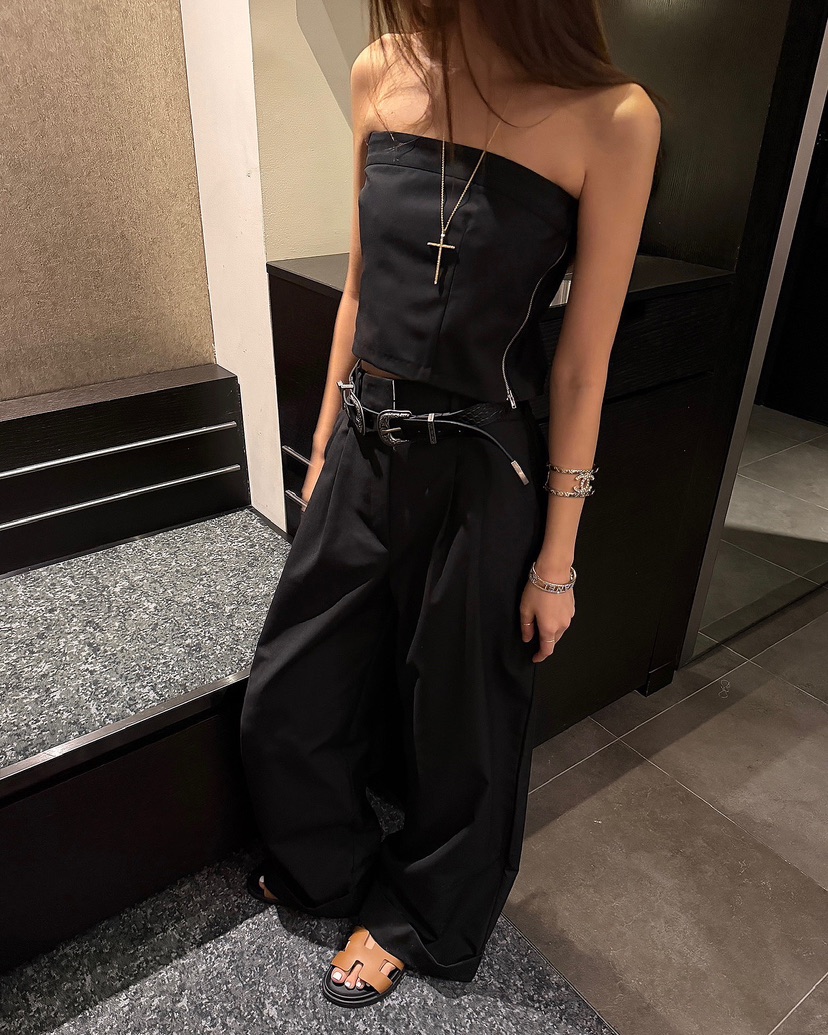 LOVE PULL韓國東大門代購女裝新品人氣時尚職業休閑休閑褲LOVE PULL休閑褲