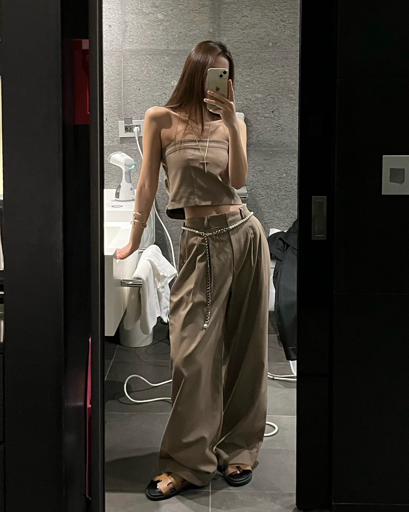 LOVE PULL韓國東大門代購女裝新品人氣時尚職業休閑休閑褲LOVE PULL休閑褲