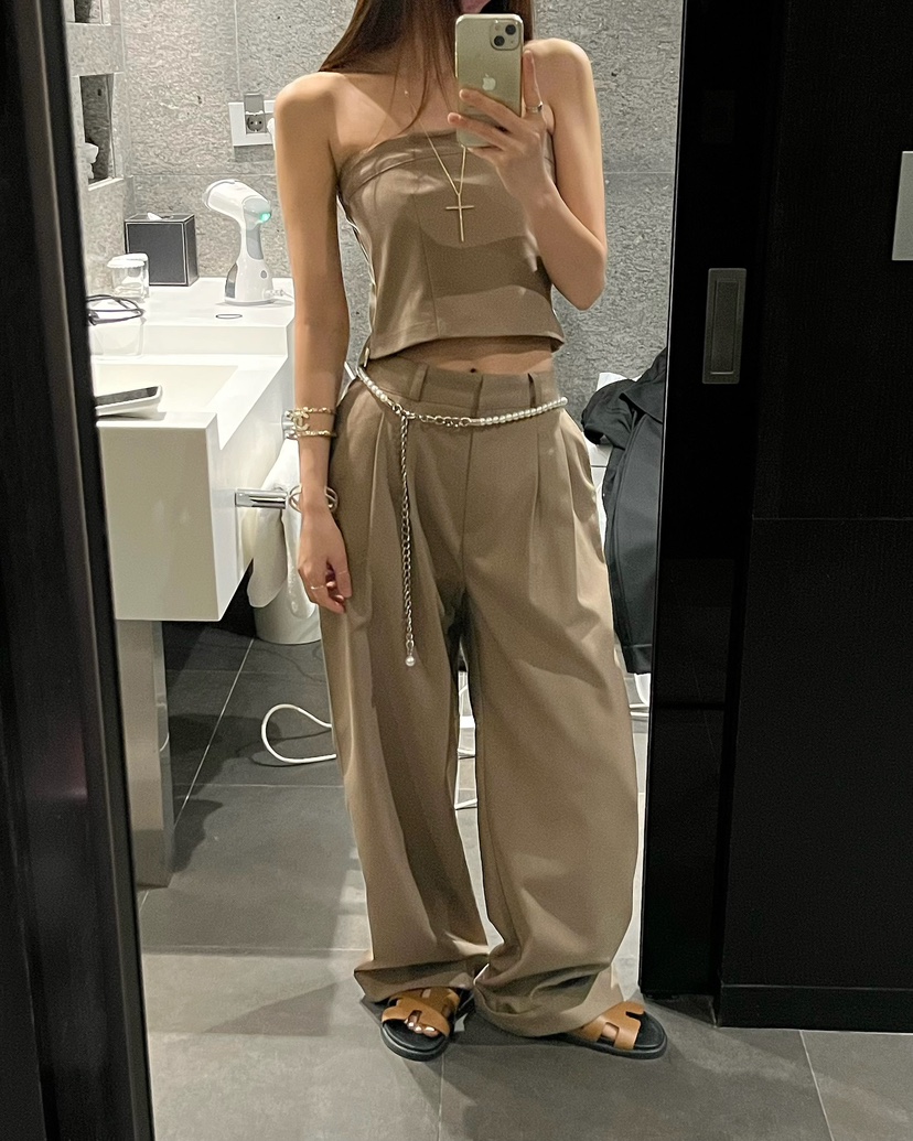 LOVE PULL韓國東大門代購女裝新品人氣時尚職業休閑休閑褲LOVE PULL休閑褲