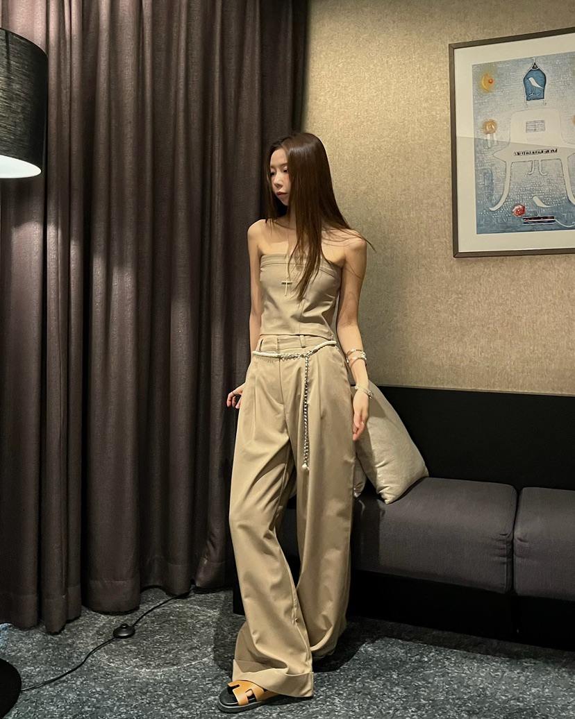 LOVE PULL韓國東大門代購女裝新品人氣時尚職業休閑休閑褲LOVE PULL休閑褲