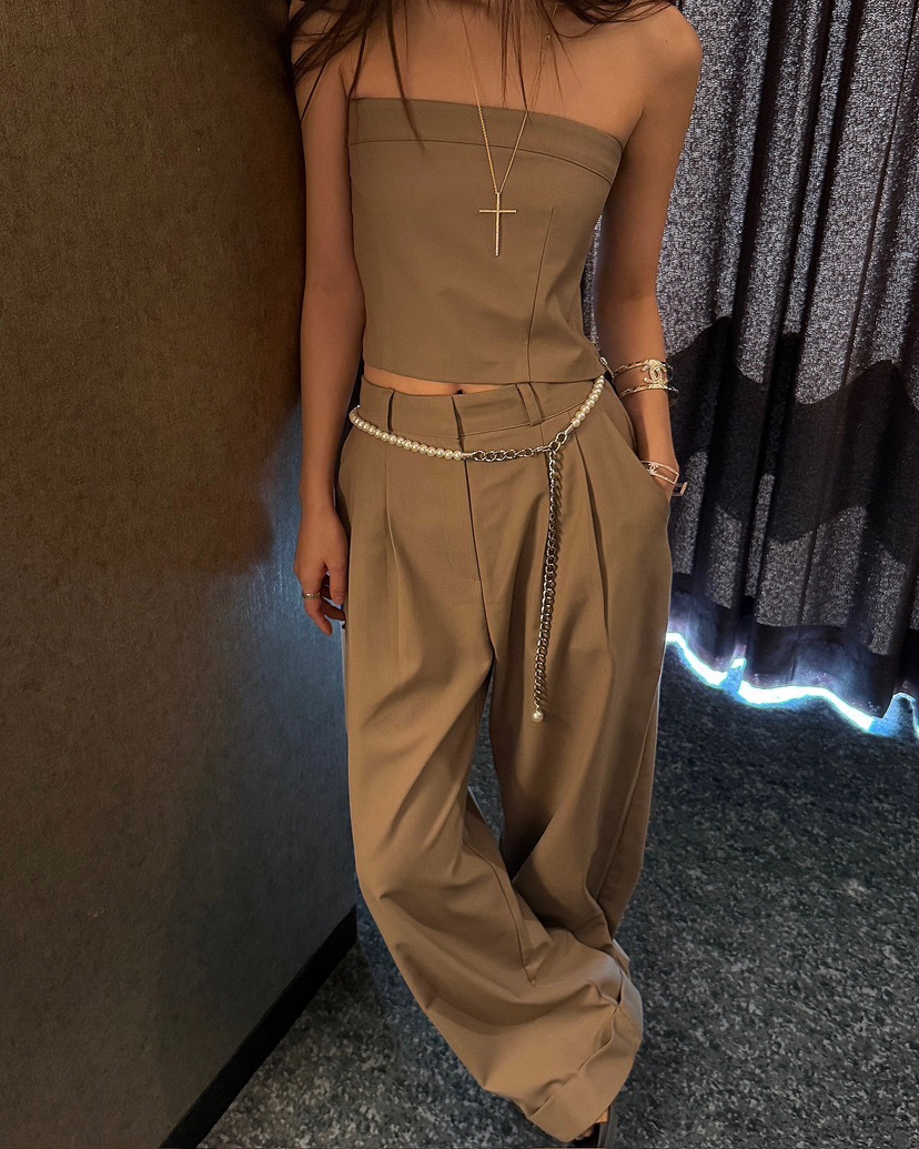 LOVE PULL韓國東大門代購女裝新品人氣時尚職業休閑休閑褲LOVE PULL休閑褲