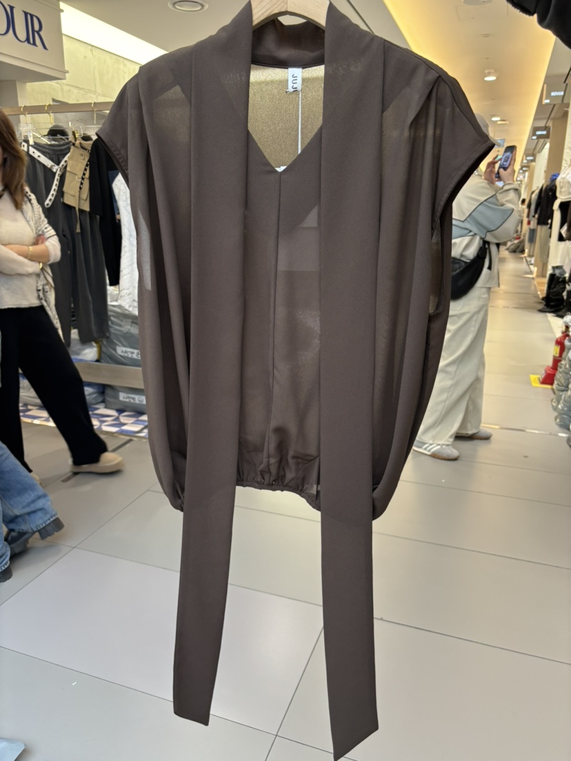 JUJU韓國代購女士新品推薦職業熱賣休閑襯衫蕾絲衫含脖帶JUJU襯衫/蕾絲衫圖色2