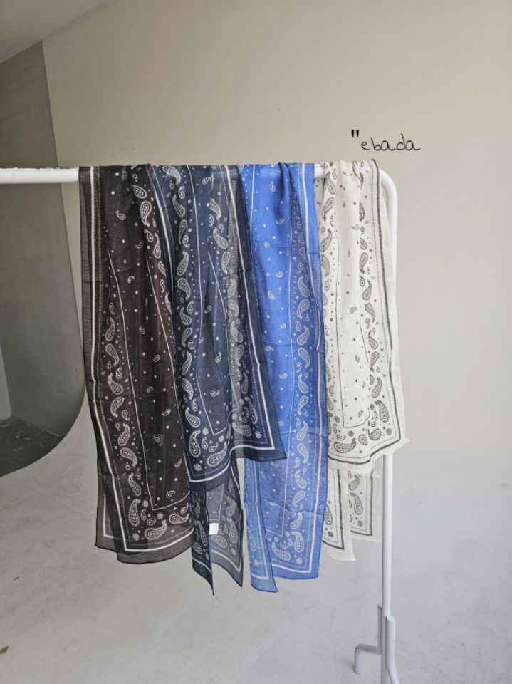 EBADA韓國直郵實拍女士新品休閑人氣職業26春夏圍巾披肩亞麻絨EBADA圍巾/披肩