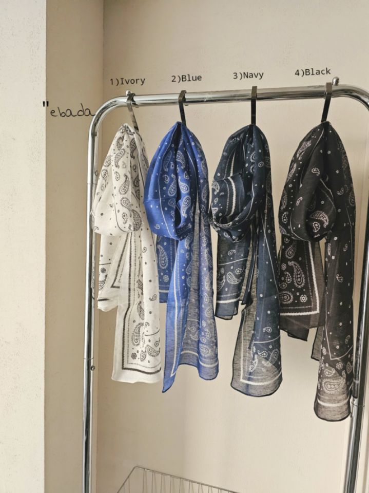 EBADA韓國直郵實拍女士新品休閑人氣職業26春夏圍巾披肩亞麻絨EBADA圍巾/披肩