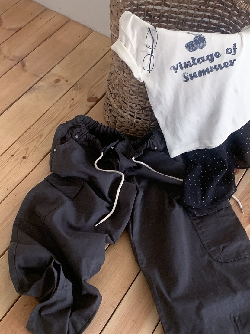 I MFACT韓國直郵實拍女裝新款休閑26春夏T恤不含內搭復古腰帶I MFACTT恤