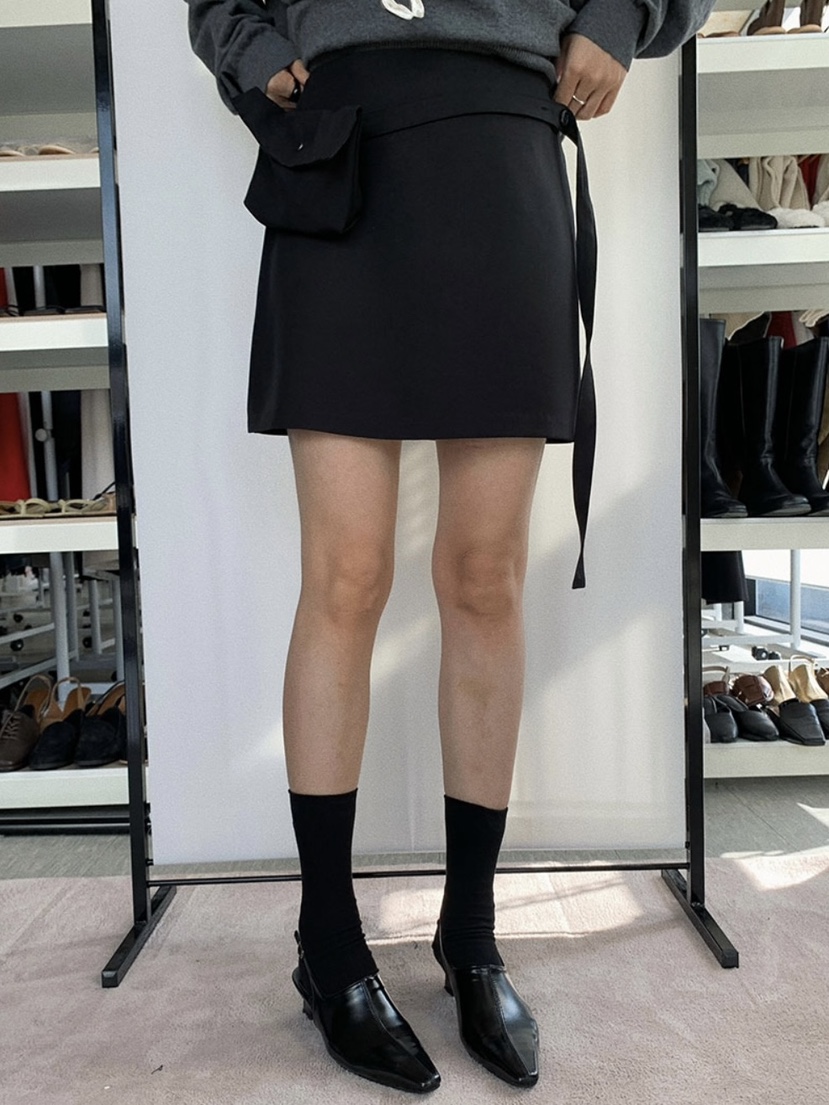 MOMENT韓國直郵女裝新款人氣熱賣26春夏推薦休閑職業短裙MOMENT/RECOVER短裙圖色2