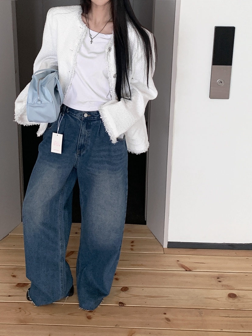 OURWAVE/OUR ROOM韓國直郵女士新款熱賣推薦夾克粗花呢Our Wave/Our Room夾克